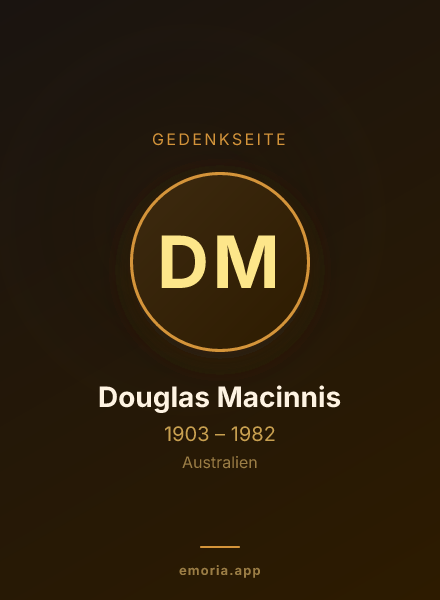 Gedenkportrait von Douglas Macinnis