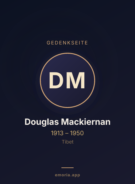 Gedenkportrait von Douglas Mackiernan