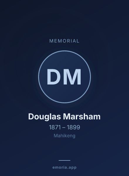 Memorial portrait of Douglas Marsham