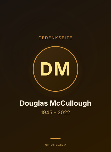 Gedenkportrait von Douglas McCullough