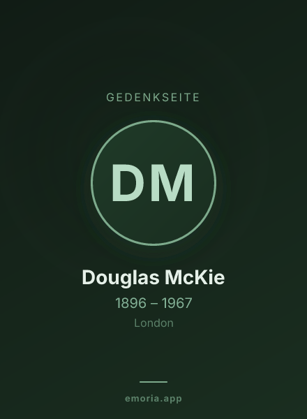 Gedenkportrait von Douglas McKie