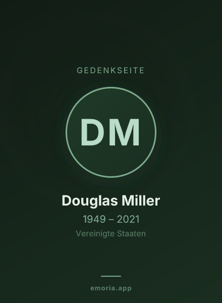 Gedenkportrait von Douglas Miller