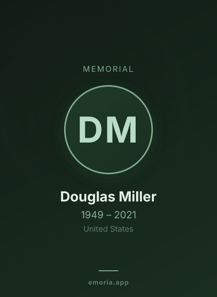 Memorial portrait of Douglas Miller