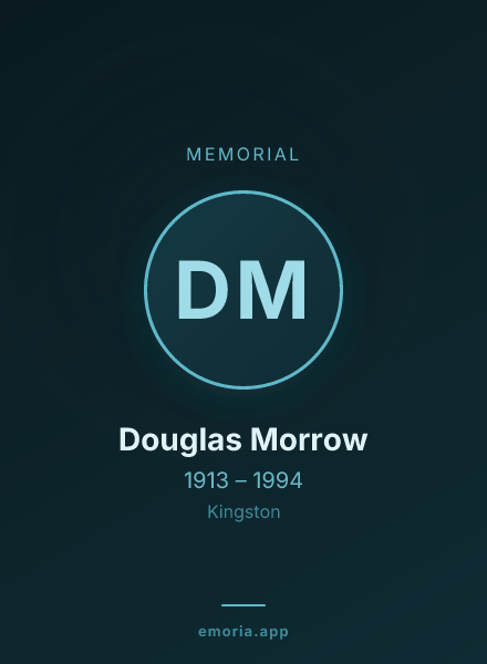 Memorial portrait of Douglas Morrow