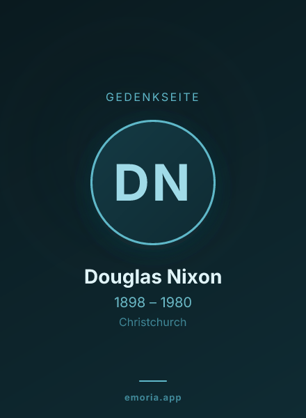 Gedenkportrait von Douglas Nixon