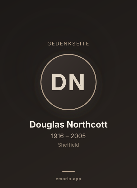 Gedenkportrait von Douglas Northcott