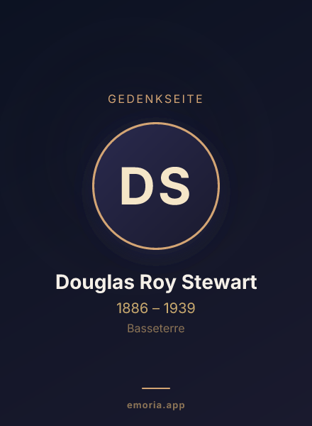 Gedenkportrait von Douglas Roy Stewart