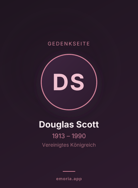 Gedenkportrait von Douglas Scott