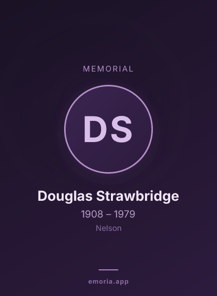Memorial portrait of Douglas Strawbridge