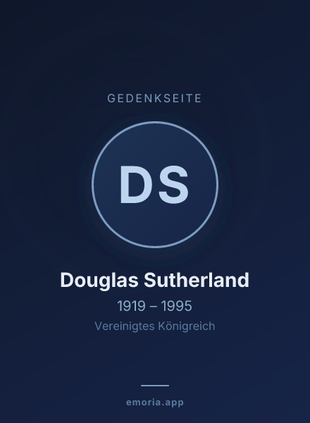 Gedenkportrait von Douglas Sutherland