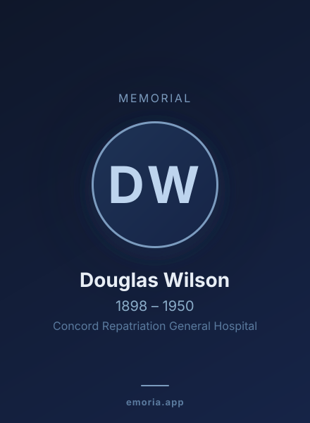 Memorial portrait of Douglas Wilson