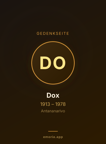 Gedenkportrait von Dox