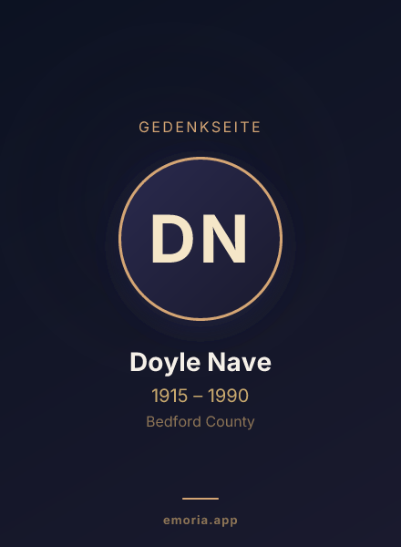 Gedenkportrait von Doyle Nave