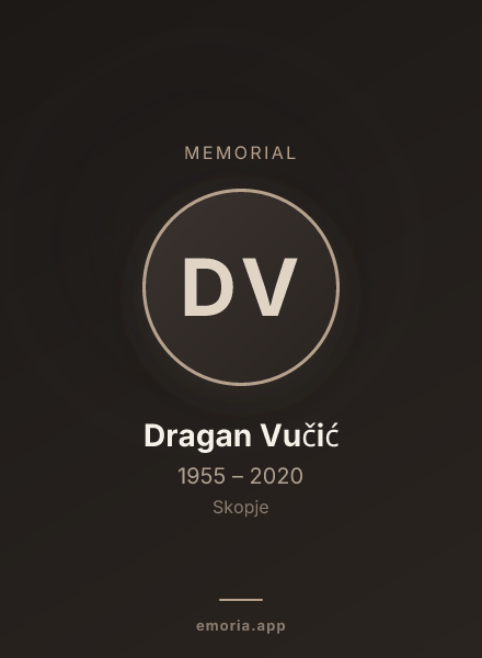 Memorial portrait of Dragan Vučić