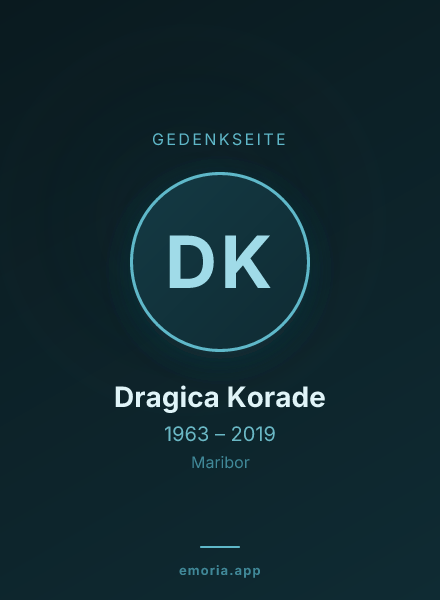 Gedenkportrait von Dragica Korade