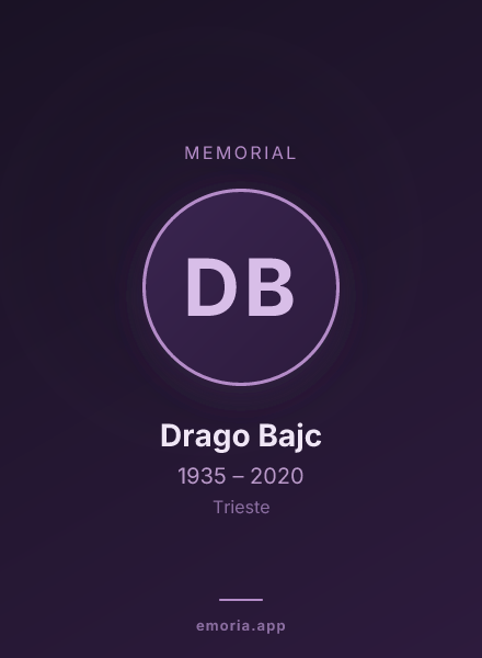 Memorial portrait of Drago Bajc