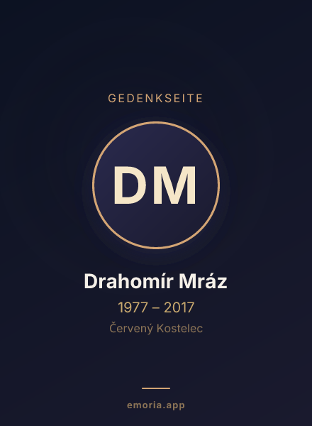 Gedenkportrait von Drahomír Mráz