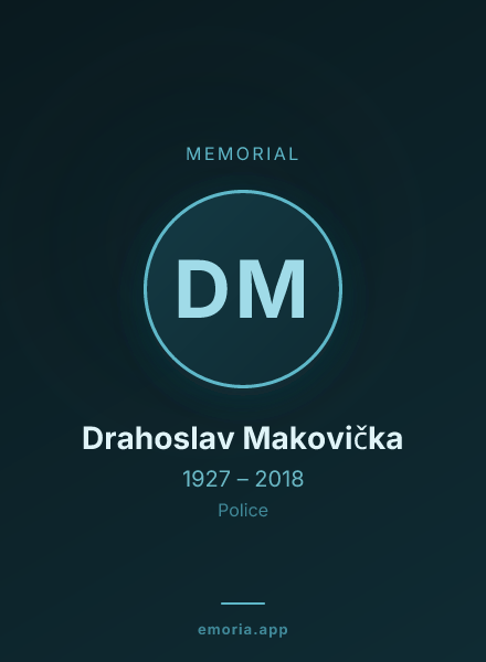 Memorial portrait of Drahoslav Makovička