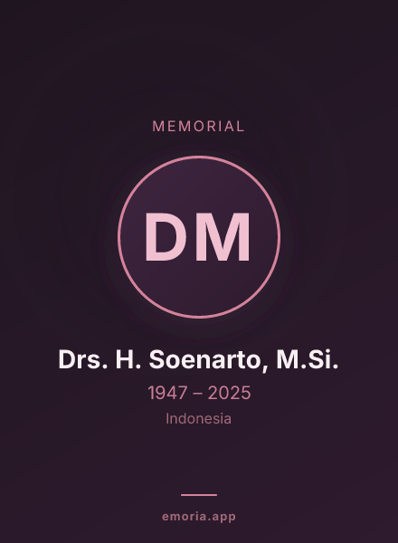 Memorial portrait of Drs. H. Soenarto, M.Si.