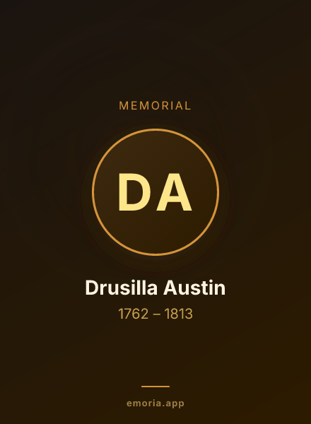 Memorial portrait of Drusilla Austin
