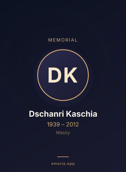Memorial portrait of Dschanri Kaschia