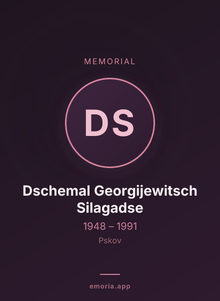 Memorial portrait of Dschemal Georgijewitsch Silagadse