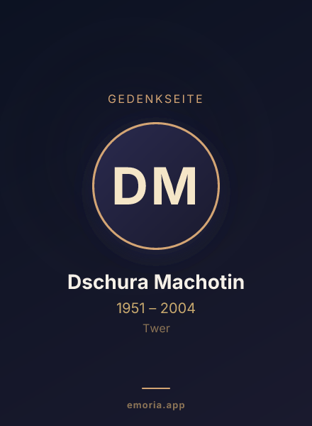 Gedenkportrait von Dschura Machotin