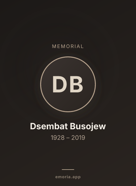 Memorial portrait of Dsembat Busojew