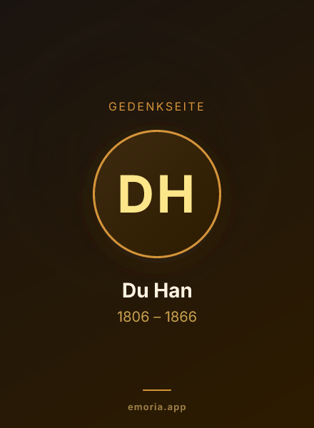 Gedenkportrait von Du Han