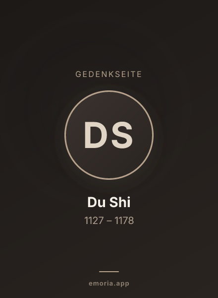 Gedenkportrait von Du Shi