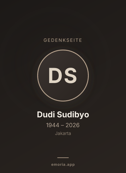 Gedenkportrait von Dudi Sudibyo