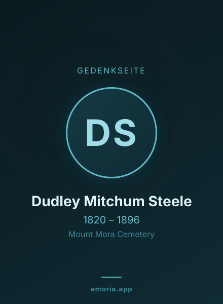 Gedenkportrait von Dudley Mitchum Steele