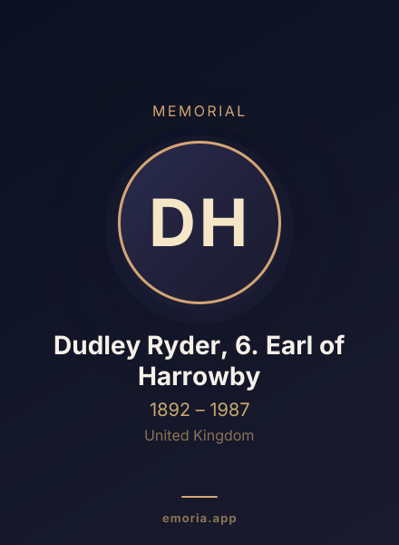 Memorial portrait of Dudley Ryder, 6. Earl of Harrowby