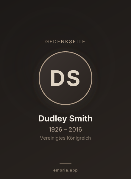 Gedenkportrait von Dudley Smith