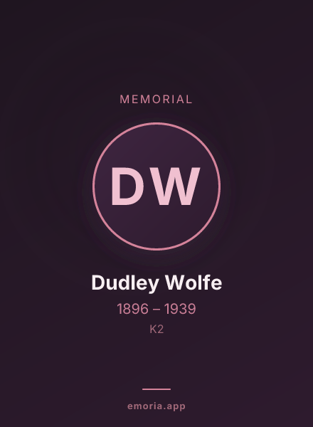 Memorial portrait of Dudley Wolfe