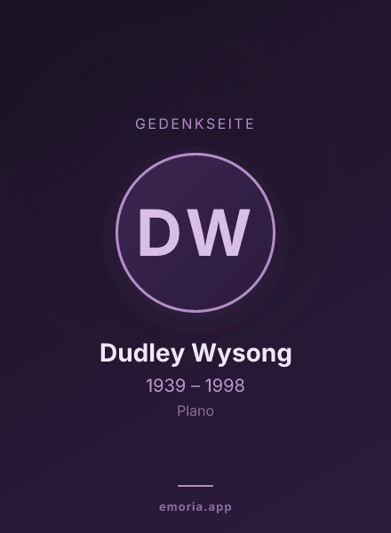 Gedenkportrait von Dudley Wysong
