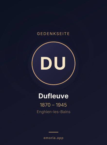 Gedenkportrait von Dufleuve