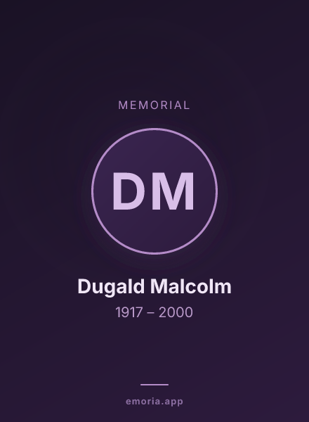Memorial portrait of Dugald Malcolm