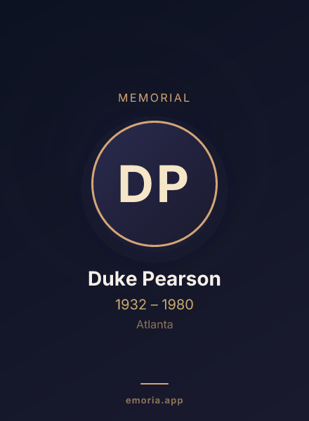 Memorial portrait of Duke Pearson