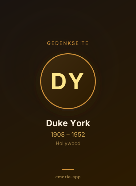 Gedenkportrait von Duke York