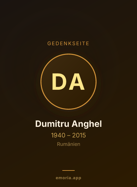 Gedenkportrait von Dumitru Anghel