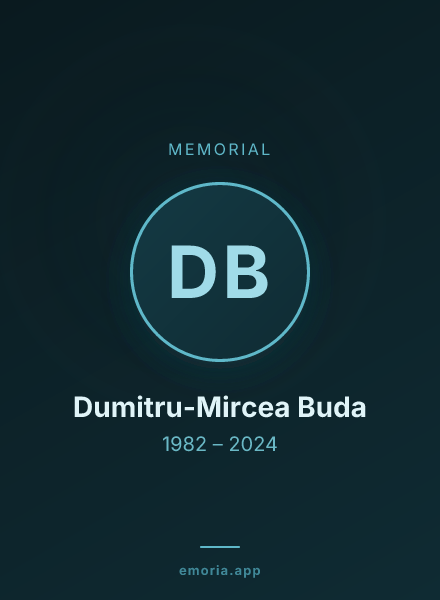 Memorial portrait of Dumitru-Mircea Buda