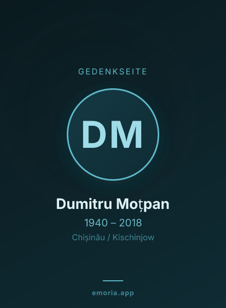 Gedenkportrait von Dumitru Moțpan