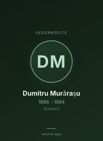 Gedenkportrait von Dumitru Murărașu