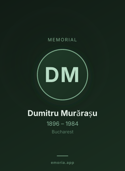 Memorial portrait of Dumitru Murărașu