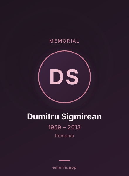 Memorial portrait of Dumitru Sigmirean