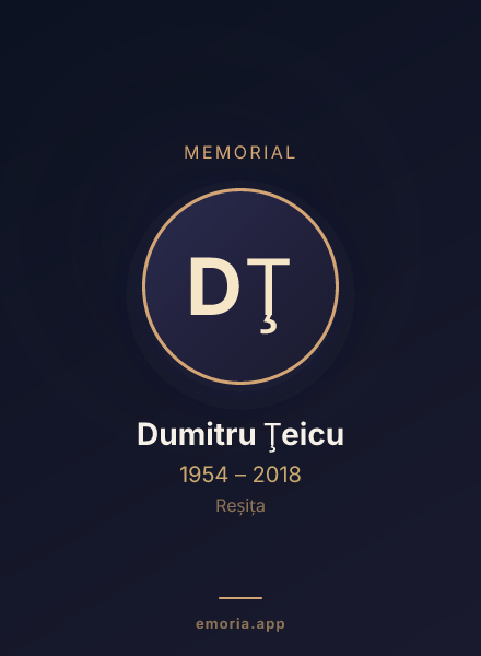 Memorial portrait of Dumitru Ţeicu