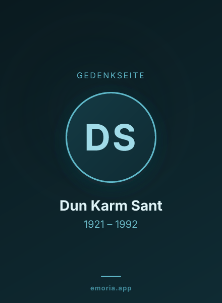 Gedenkportrait von Dun Karm Sant