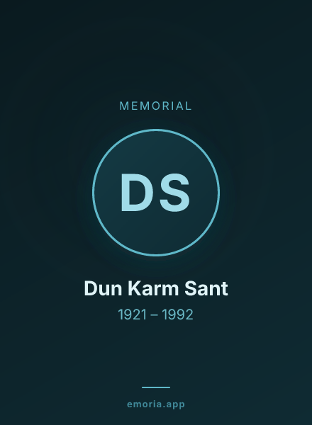 Memorial portrait of Dun Karm Sant