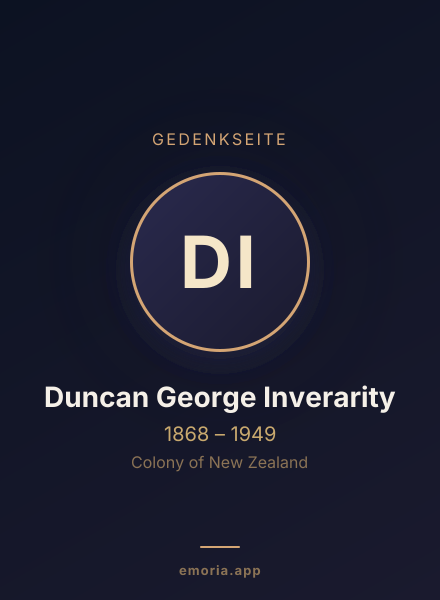Gedenkportrait von Duncan George Inverarity